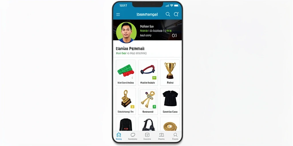 Tampilan menu utama yang menarik dan mudah dinavigasi.