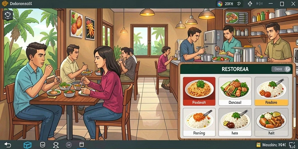Screenshot menunjukkan antarmuka pengguna yang menarik dan intuitif.