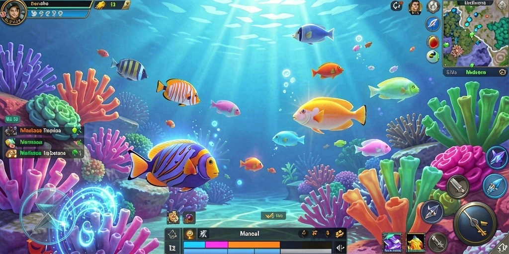 Screenshot menunjukkan grafik permainan yang memukau.