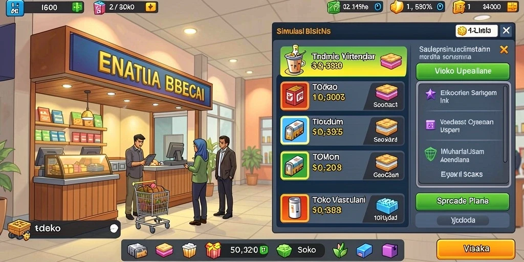 Screenshot menampilkan antarmuka permainan yang menarik dan mudah digunakan.